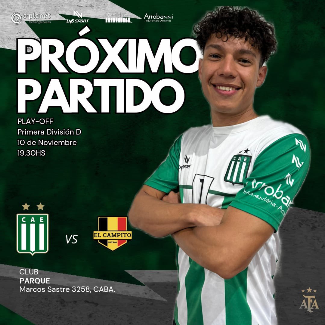 ⚽️🇳🇬 Hoy los esperamos en Parque. Excursionistas recibe a El Campito por la Ida de los Cuartos de Final de los Play-Off por el tercer ascenso a la Primera C.

El encuentro comenzará a las 19.30hs.

¡VAMOS VERDE!

💚 #ArribaExcursionistas 
🤍 #ElFutsalDelBajoBelgrano
