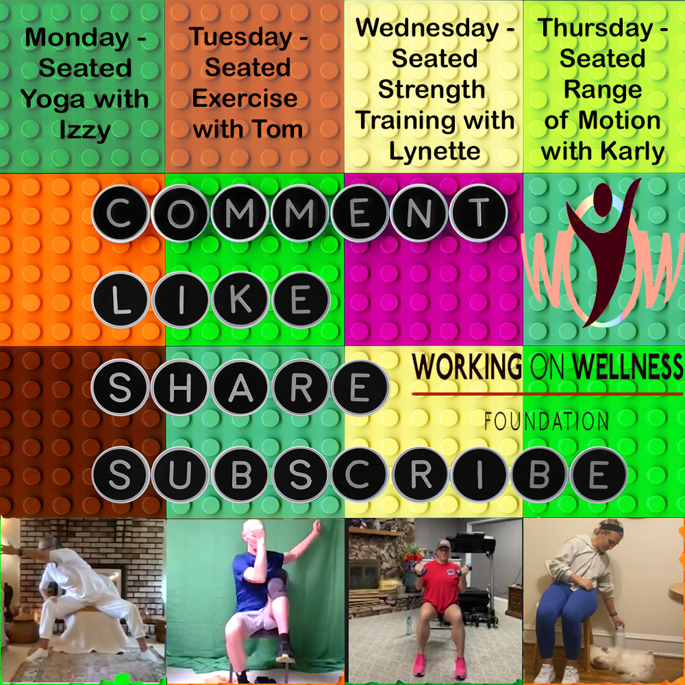 WorkOnWellOP's tweet image. Please help us let everyone know about our #FreeSeatedExercise sessions. Please like, comment, share, and subscribe -- at workingonwellnessfoundation.org and youtube.com/@workingonwell…