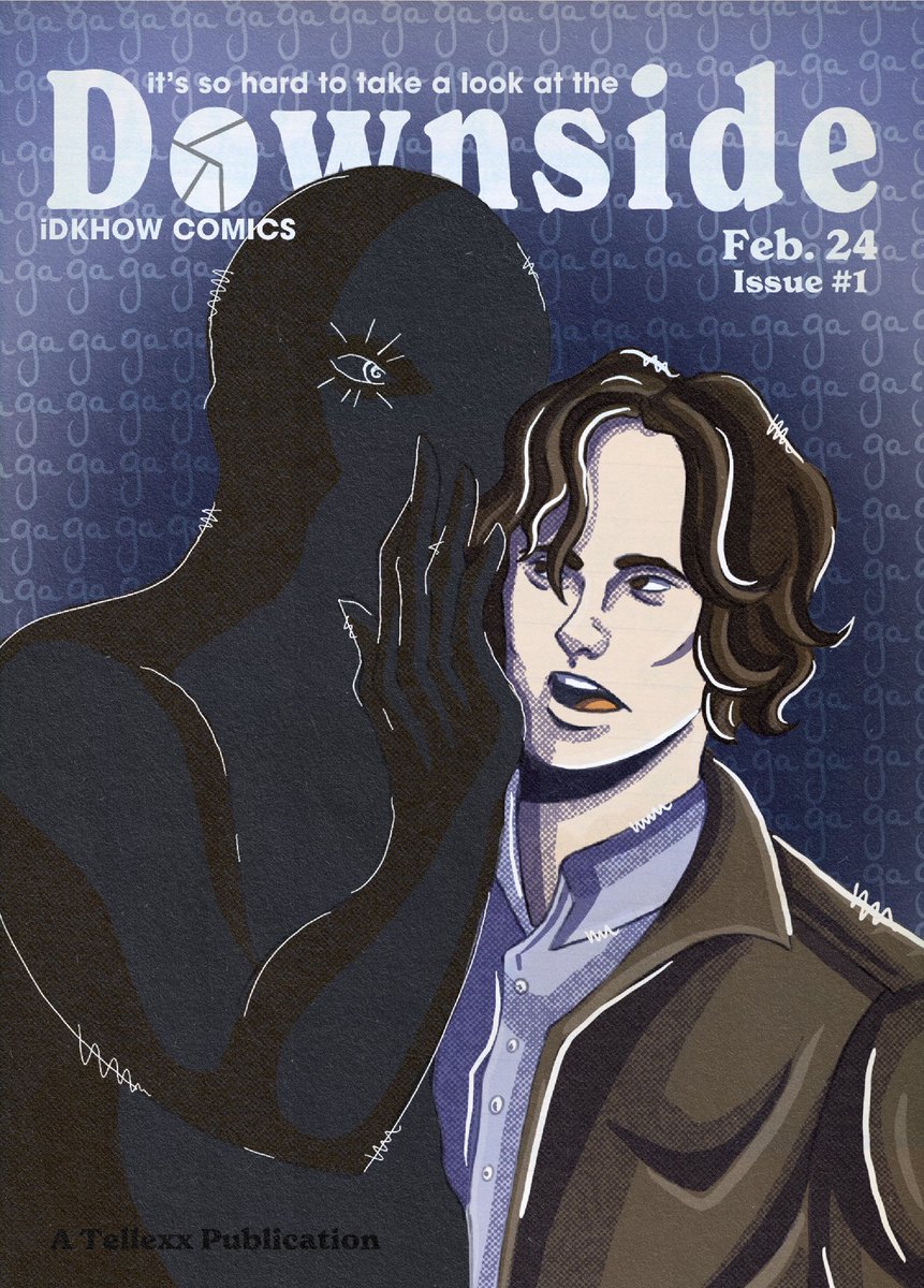 ghoulishgouache's tweet photo. 9 days until iDKHOW and I’m making some art cards to hand out inspired by Gloom Division. Here’s Downside. #idkhow #idontknowhowbuttheyfoundme #dallonweekes https://t.co/1jSpr7LNoZ