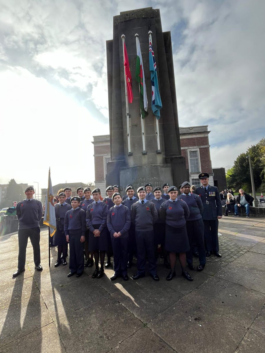 Cadets from <a href="/372Sqn/">372 (Barry) Squadron</a> were proudly on parade in Barry for Remembrance Sunday, with the band leading the way. Cadets looked smart and very proud!

#LestWeForget #@no1welshatc <a href="/aircadets/">RAF Air Cadets</a>