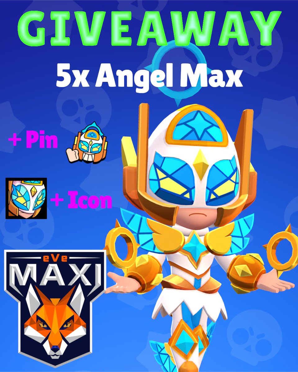 eVeMAXI1's tweet image. ⭐️BRAWL STARS GIVEAWAY ⭐️

5x ANGEL MAX SET! 🚀🪽

1️⃣ Follow me!
2️⃣ Like!
3️⃣ Retweet!

Winners drawn on November 16th! 🗓️

Good luck! 🍀❤️

#Giveaway #AngelMaxGiveaway #BrawlStars