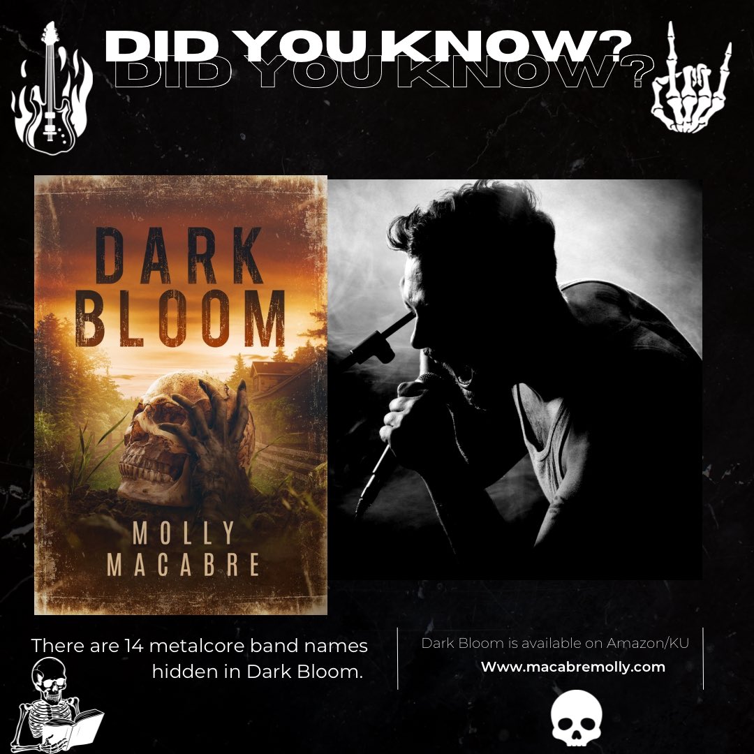 I haven’t talked about this much, but it’s true. I wrote 14 band names into my book. They are all organically written into the prose. Can you find them?
#horrorbook #indieauthor