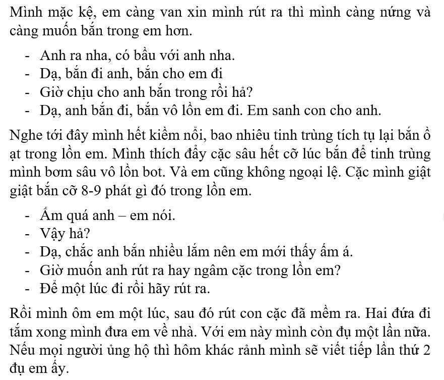 LeafGreenYuki's tweet photo. CHỊCH EM BOT ĐỒNG NGHIỆP - P2

Em có là chồng người ta thì cũng banh lồn cho anh đụ thôi.

Mọi người ủng hộ thì comment hoặc retweet cho mình nhé.

Bé này mình còn có đụ thêm 1 lần nữa, nếu được ủng hộ thì mình sẽ viết tiếp lần đụ sau. https://t.co/Xuqc3HeTao