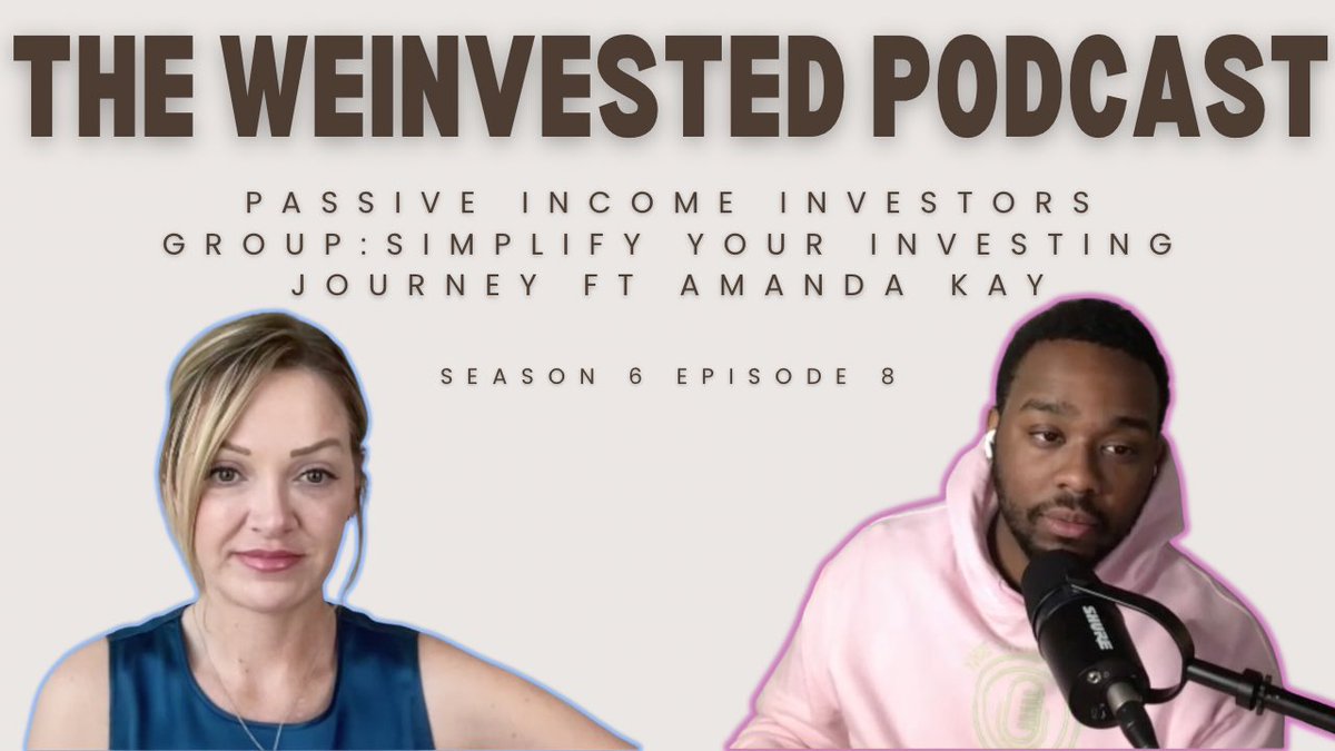 Passive Income Investors Group: Simplify Your Investing Journey ft Amanda Kay
youtu.be/ZiYpZvXmTa4