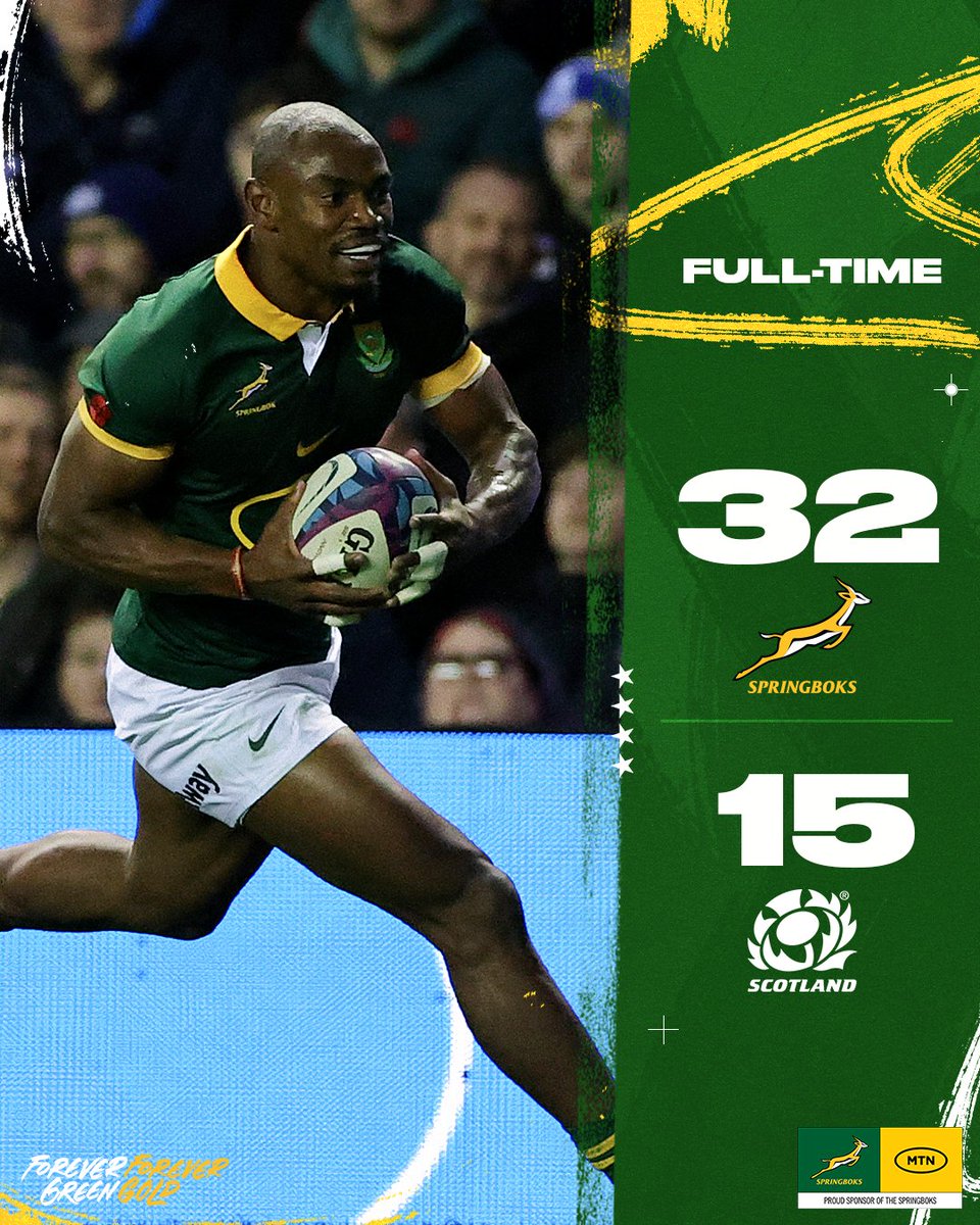 mesh_unique's tweet photo. Congratulations Springboks ๐๐ฅณ
#SCOVsRSA #Springboks #Scotland #RUGBY https://t.co/cyoWwSJEyT