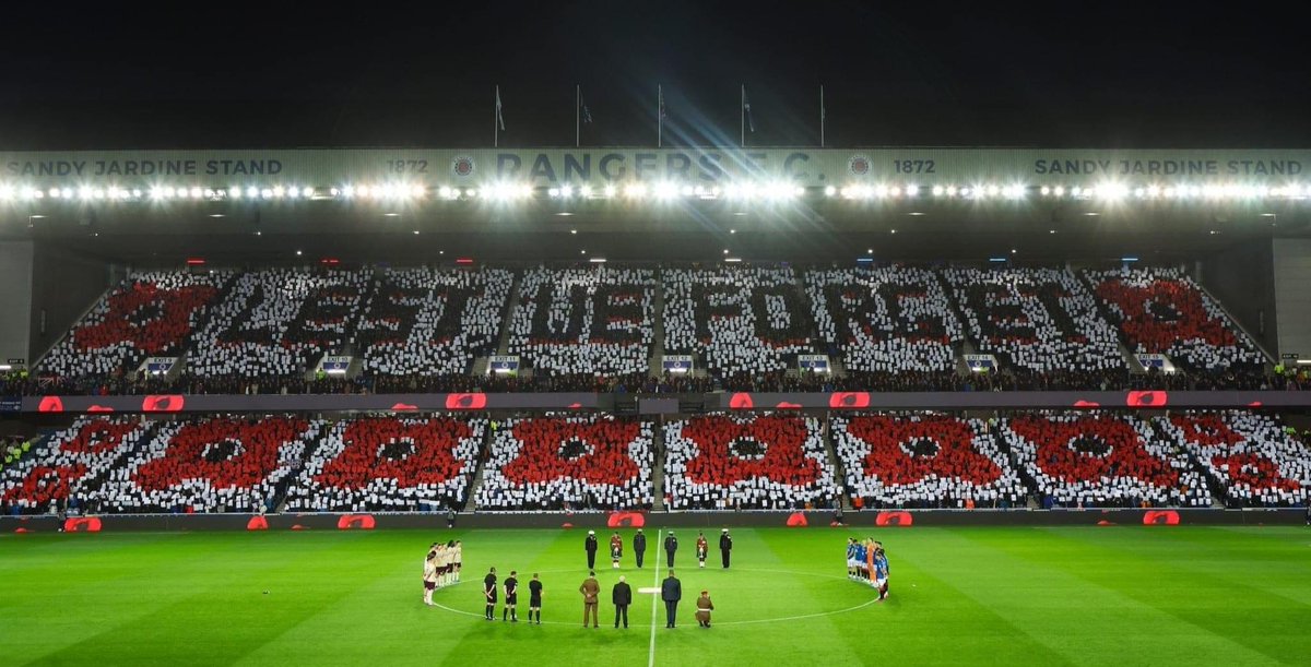 AwayDays_'s tweet photo. Rangers display tonight against Hearts 👏 https://t.co/RxjbN9rhKk