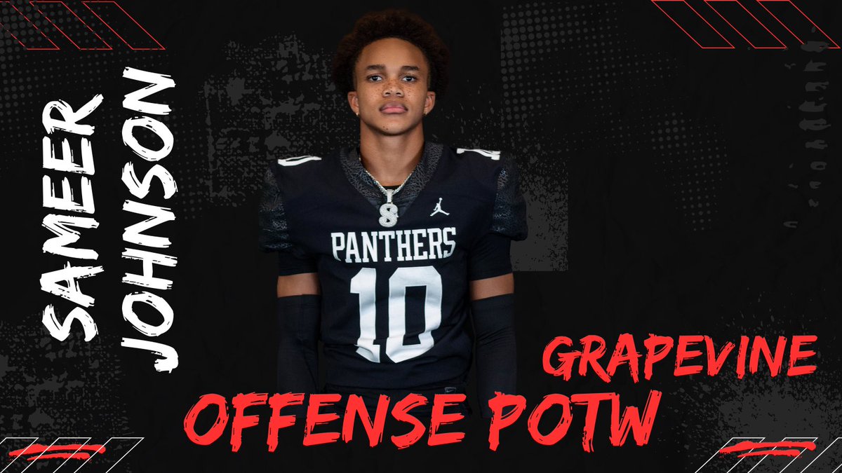 Congrats to our POTW in our Red Rail win over Grapevine, 36-7!!