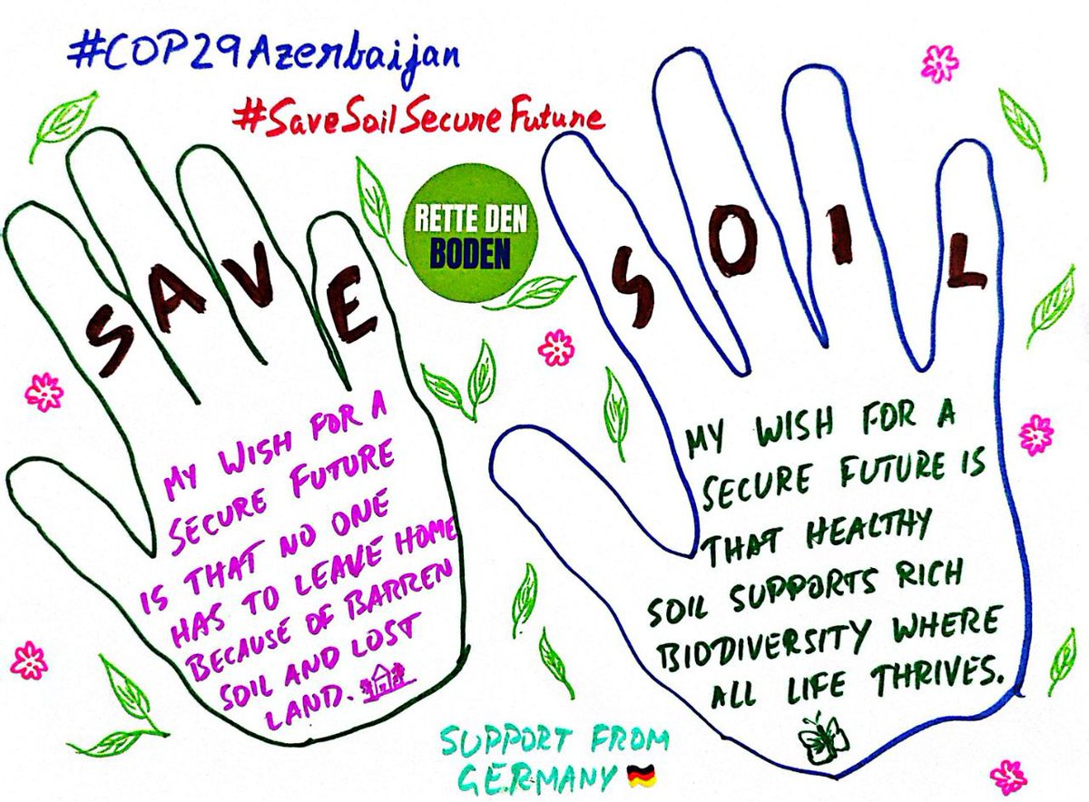 My wish for a secure future is vibrant soil that brings us vibrant health in body and mind. 🌍
#SaveSoil #SaveSoilSecureFuture #COP29