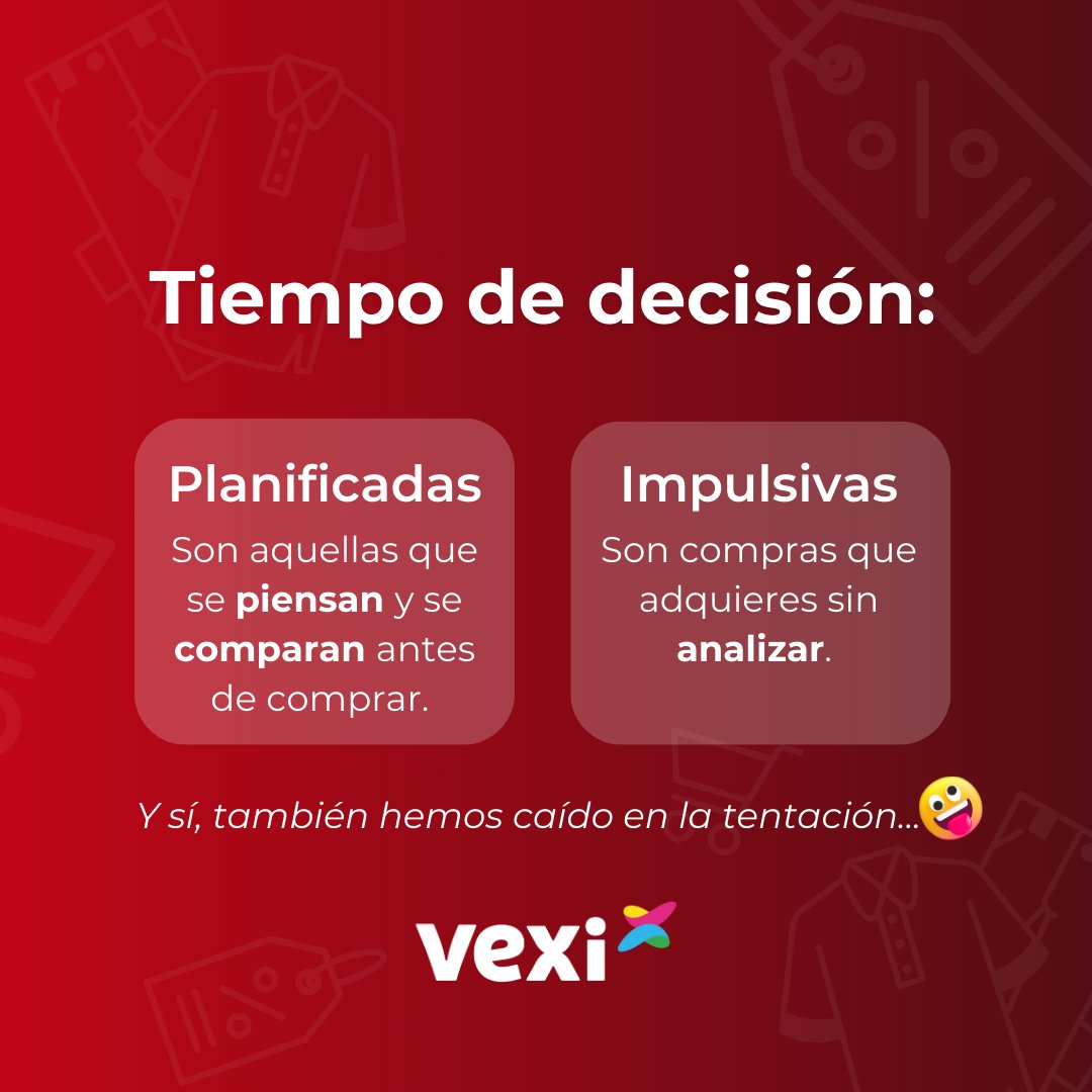 veximx's tweet photo. ¡Los descuentos imperdibles están por llegar! 🤔 Descubre qué tipo de comprador/a eres y toma el control de tus finanzas. ¡Evita los gastos innecesarios! 😱
Dominar tus impulsos aquí 👉 https://t.co/s9Yi7JufhP
#Planeadas #Impulsivas #Compras https://t.co/E7vRz39dJd
