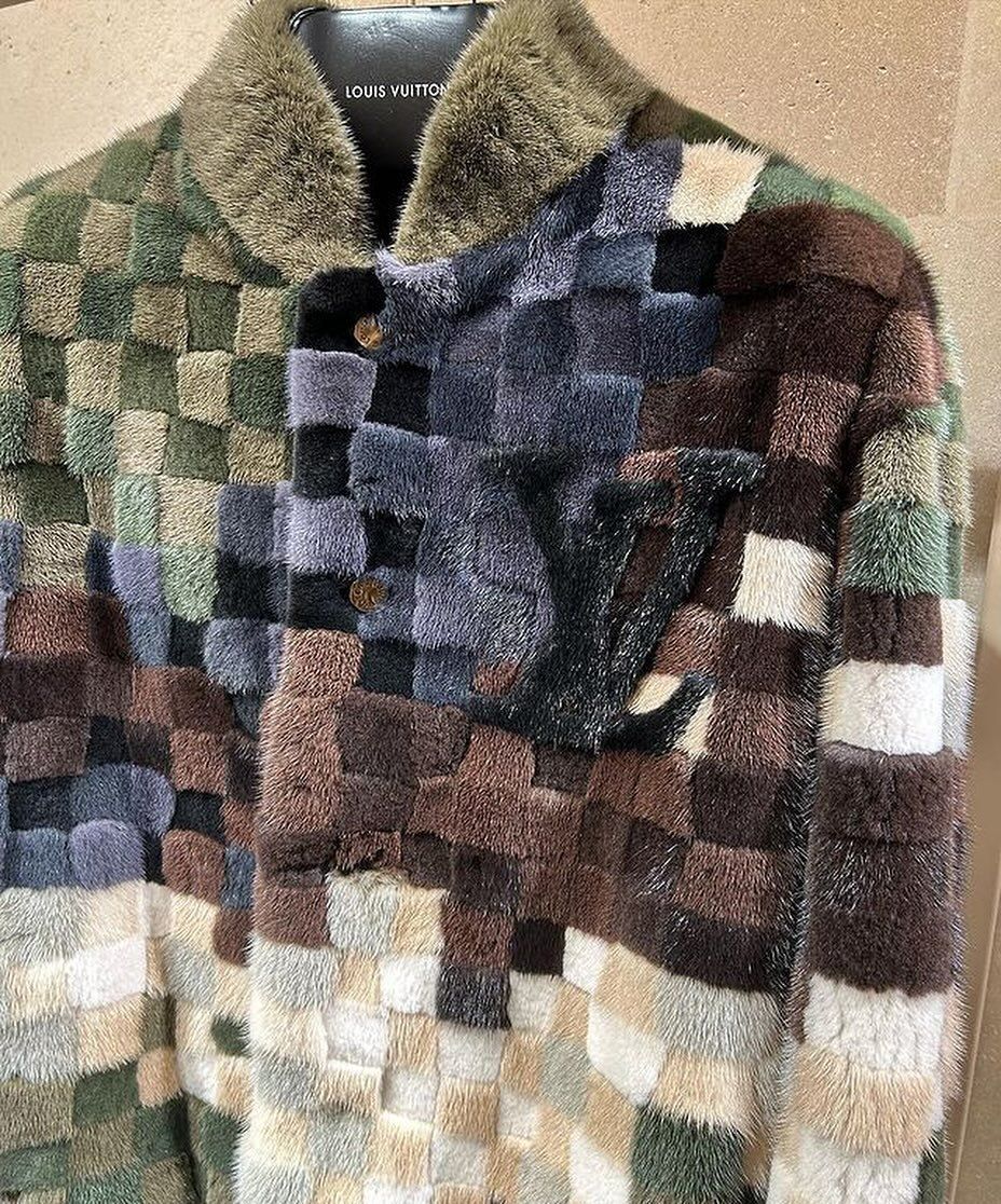 Louis Vuitton Camo Damier Mink Jacket