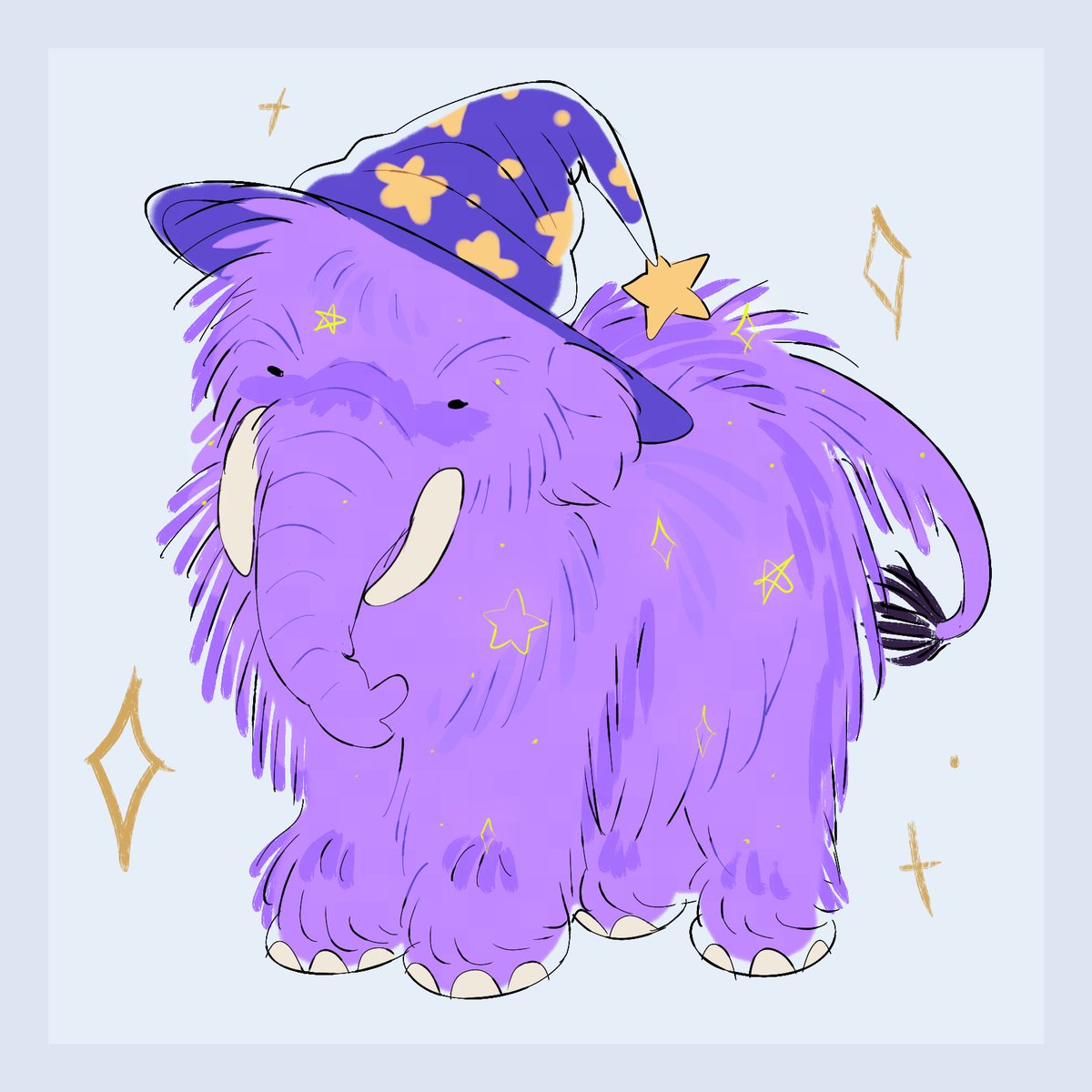 safomeART's tweet photo. still proud of these 💚💜🦣 https://t.co/hGJqyhn8n5
