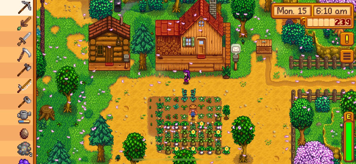 idealthursday's tweet photo. @ConcernedApe I also started the game with this multiplayer building without doing the steps to play multiplayer. I mean, it’s cool that I have two cats but it didn’t start out that way. One just showed up https://t.co/6s3PaUkwKe