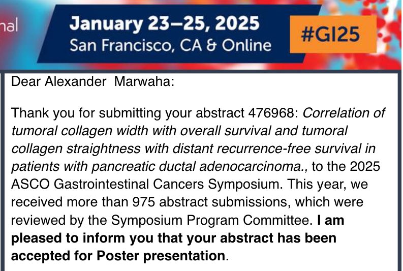 Alex Marwaha (@alex_marwaha) on Twitter photo Thrilled to share that I’ll be going to SF to present our abstract at #ASCOGI in January! Extremely proud of our team and so happy to present this exciting research we’ve all worked so hard on #GI25 <a href="/dhamija_kr/">Kriti Dhamija</a> <a href="/ASCO/">ASCO</a> <a href="/ASCOPost/">The ASCO Post</a> Thrilled to share that I’ll be going to SF to present our abstract at #ASCOGI in January! Extremely proud of our team and so happy to present this exciting research we’ve all worked so hard on #GI25 <a href="/dhamija_kr/">Kriti Dhamija</a> <a href="/ASCO/">ASCO</a> <a href="/ASCOPost/">The ASCO Post</a>
