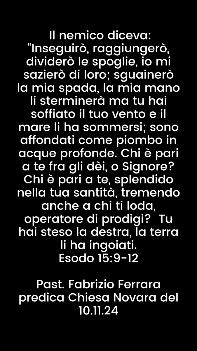 FilippoFurno's tweet photo. Dio aprirà una via per te dove il tuo nemico non può passare! https://t.co/yDAVAnkmoT