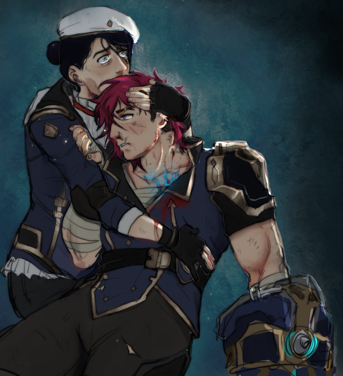 Taiyo0kami's tweet photo. ERM ANGST WARNING FO THIS ‼️
.
.
.
.
.
What if Caitlyn wasn’t an excellent shot. https://t.co/2Di95nEkOt