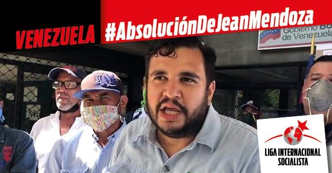 AlterEstatal's tweet photo. Maduro persigue a los luchadores y apela para eso a la represiva “Ley de Odio”, aprobada por su gobierno . Exigimos su inmediata absolución.

Todo el apoyo a @j_mendoza77 

#AbsolucionAJeanMendoza https://t.co/BvEf1BVBHo