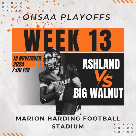 We’re going going, back back, to Marion Marion…for the DII Sweet 16 &amp; a chance to go 13-0 for the 1st time in the 118 year history of Ashland Arrow Football. #OHSAA #sweet16 #playoffs #HardWorkPaysOff #GoArrows🏹🏈