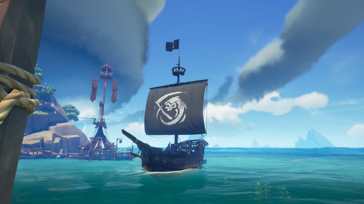 Best hull and sails in the game 🥷🖤 <a href="/SeaOfThieves/">Sea of Thieves</a> #SeaOfThieves