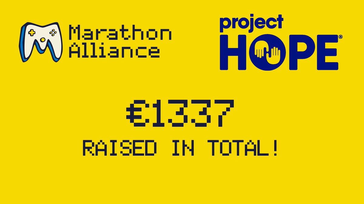Aaaaaaaand TIME! ⏰

The #MarathonAlliance24 event is officially over, and we have raised €1337 for <a href="/projecthopeorg/">Project HOPE</a> (yes, really!)

We have had a blast, and we are excited for the future. Stay tuned for future updates on the next edition!

👉 linktr.ee/marathonallian…