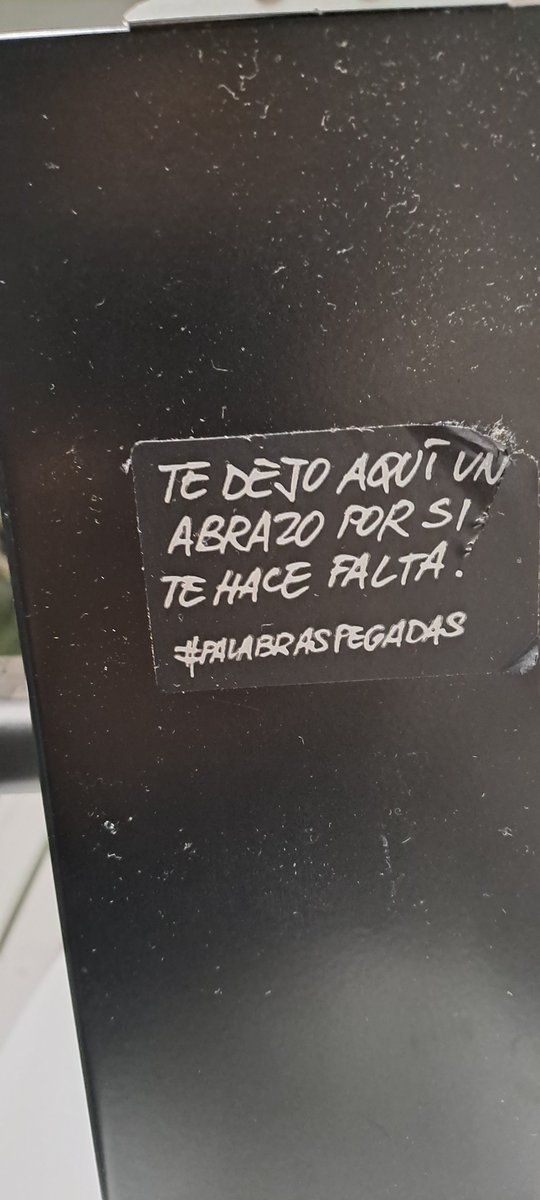 Mira que no soy de estas mierdas de tuitear pero hoy me hacia falta justo esto 

Gracias a quien sea

#palabraspegadas