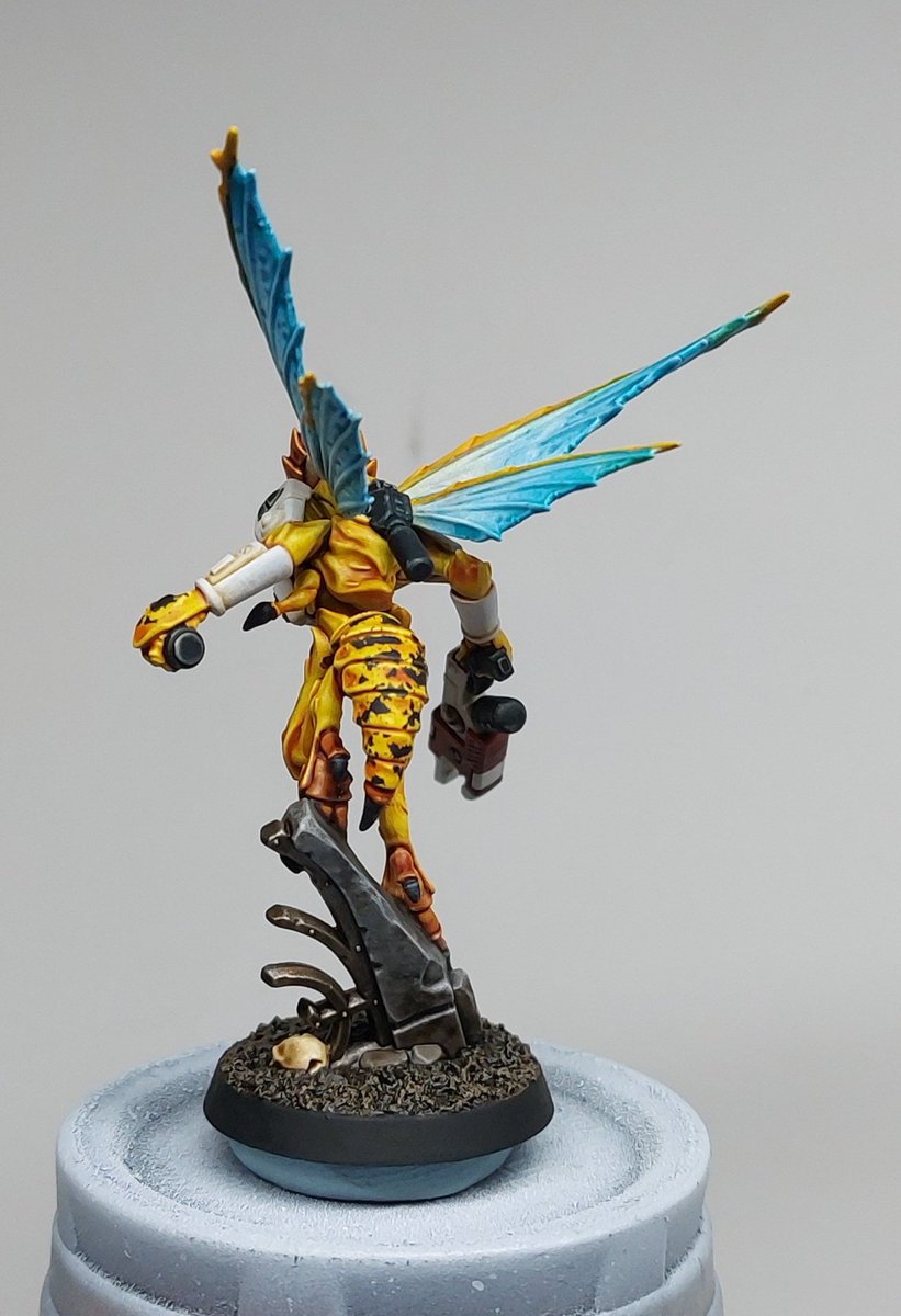 First 2 Vespid nearly done! #WarhammerCommunity #PaintingWarhammer #warhammer40k #killteam