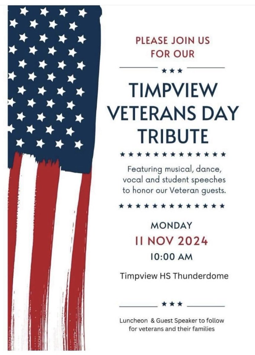 Veterans and friends, join us Monday at 10am at Timpview High in #Provo. 🇺🇸 #VeteransDay