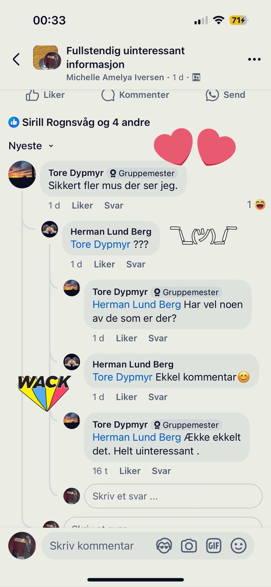 b0bleplast's tweet photo. da har man opplevd å bli trakk assert😱😱😱😱😱😱😱😱 i facebook gruppe og https://t.co/hThIUIcg6n