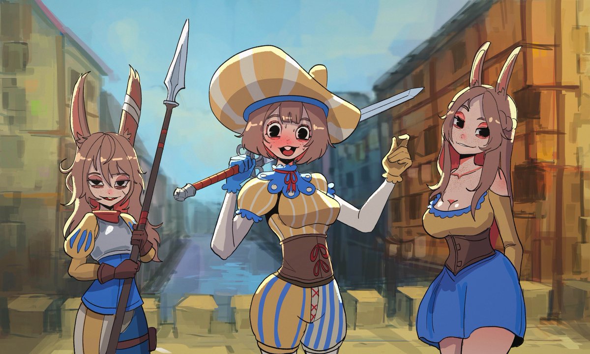basedbinkie's tweet photo. Textless version if you want them as wallpapers or something!

WHICH WAY WESTERN MAN!?