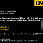 Photo by University of Iowa Department of Biostatistics (@Iowa_Biostat)