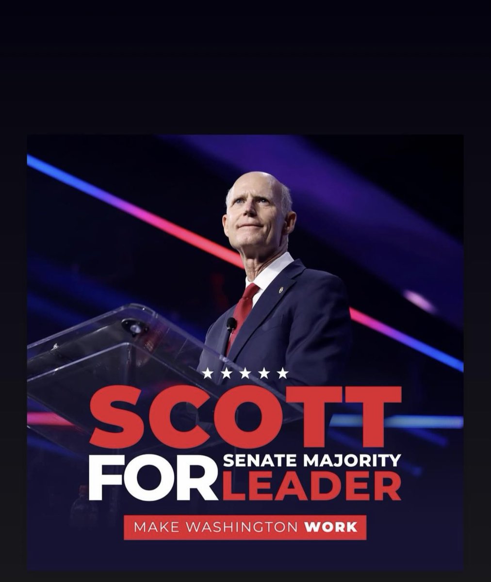 BenarrochYvette's tweet photo. Supporting @SenRickScott for Majority Leader—he’s the strong, proven leader America needs. Let’s make our voices heard! Call your senators and urge them to vote for Scott as Majority Leader. 🇺🇸 #SupportRickScott #LeadershipMatters #TeamRickScott #majorityleader https://t.co/wONLcnZHYh
