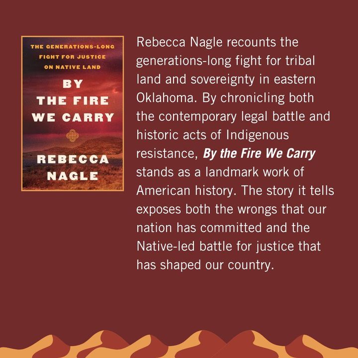Northwestern SESP (@sesp_nu) on Twitter photo Monday at 7 p.m. on Zoom: Dean <a href="/BryanBrayboy/">Bryan Brayboy</a> talks with Cherokee writer and journalist, <a href="/rebeccanagle/">Rebecca Nagle</a>, author of "By the Fire We Carry: The Generations-Long Fight for Justice on Native Land."
➡️ Register: spr.ly/6188S2f9O. Monday at 7 p.m. on Zoom: Dean <a href="/BryanBrayboy/">Bryan Brayboy</a> talks with Cherokee writer and journalist, <a href="/rebeccanagle/">Rebecca Nagle</a>, author of "By the Fire We Carry: The Generations-Long Fight for Justice on Native Land."
➡️ Register: spr.ly/6188S2f9O.