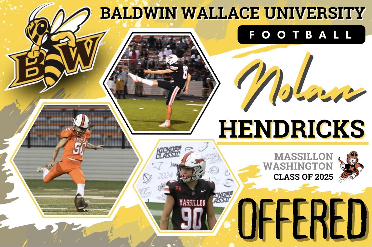 Thankful to receive an offer from <a href="/BWFootball_/">Baldwin Wallace Football</a> 🙏🏼🏈 #BW #OAC
