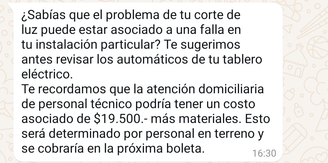 rod_riveros's tweet photo. @Chilquinta No hay luz en diferentes sectores de cerro Barón. Me contestan esto con su bot. Sin dar mayor información https://t.co/AGQ69H9KB9