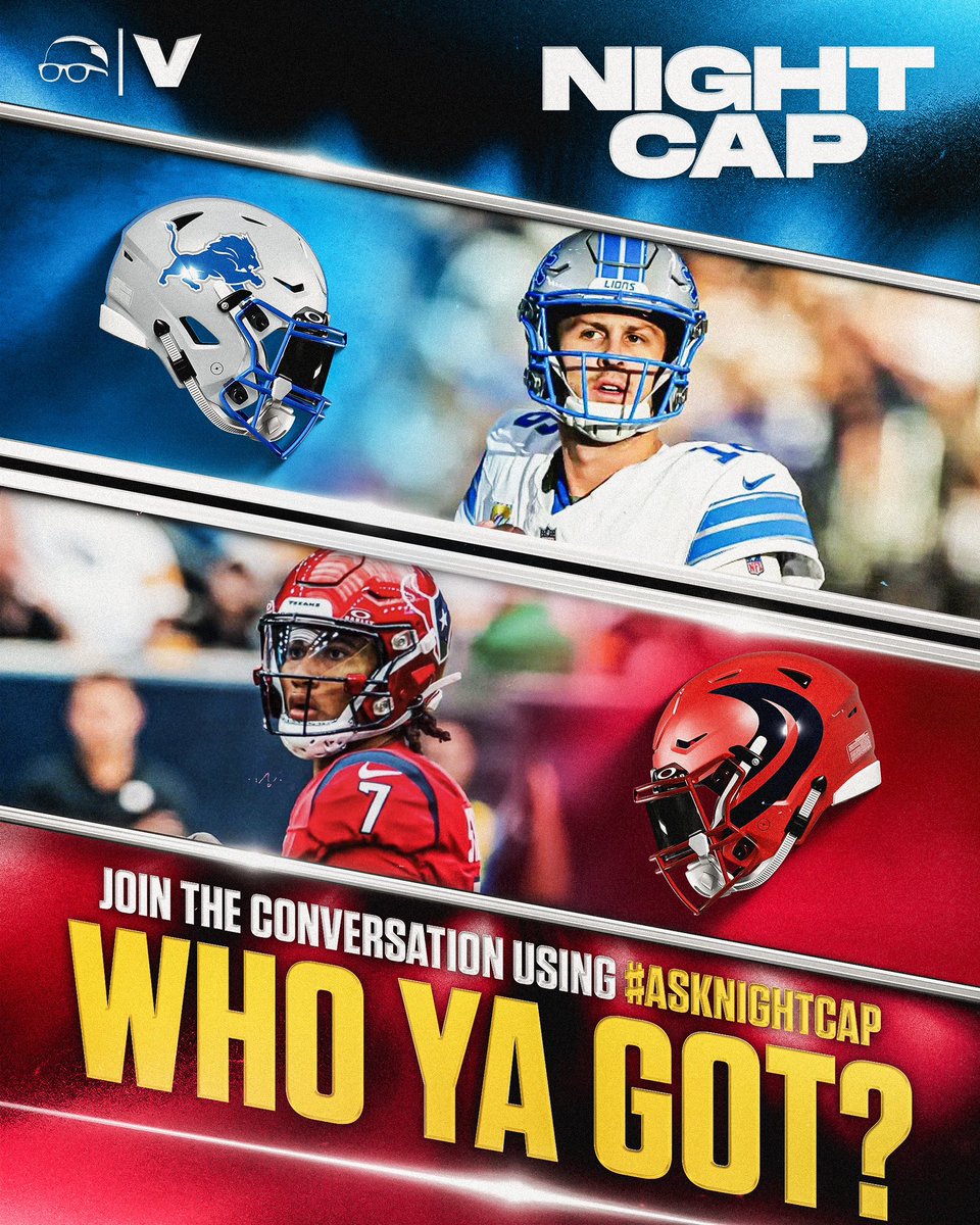NightcapShow_'s tweet photo. We really do be talking about football over here 🤦🏽‍♀️ ask all your burning questions using #asknightcap for a chance to have it answered on the show. You can use any format you want with the hashtag across all social media platforms.

Tell us who you think is taking it between the Dolphins and The Lions and remember to turn your notifications on and we’ll see you after the game ✌🏽

@ShannonSharpe @ochocinco @ShayShayMedia_