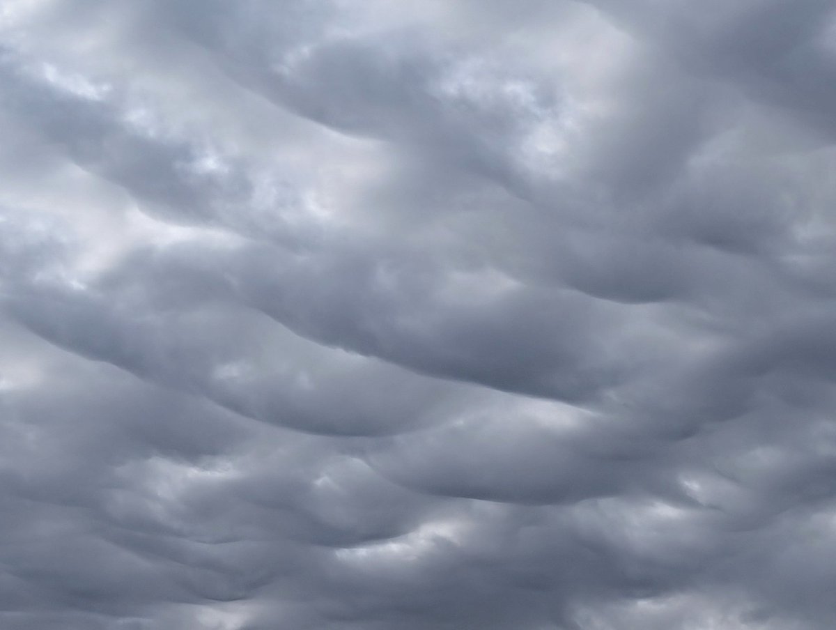 Spothe's tweet image. And, nice asperitas clouds spotted around noon in Winnipeg. #cloudnerd