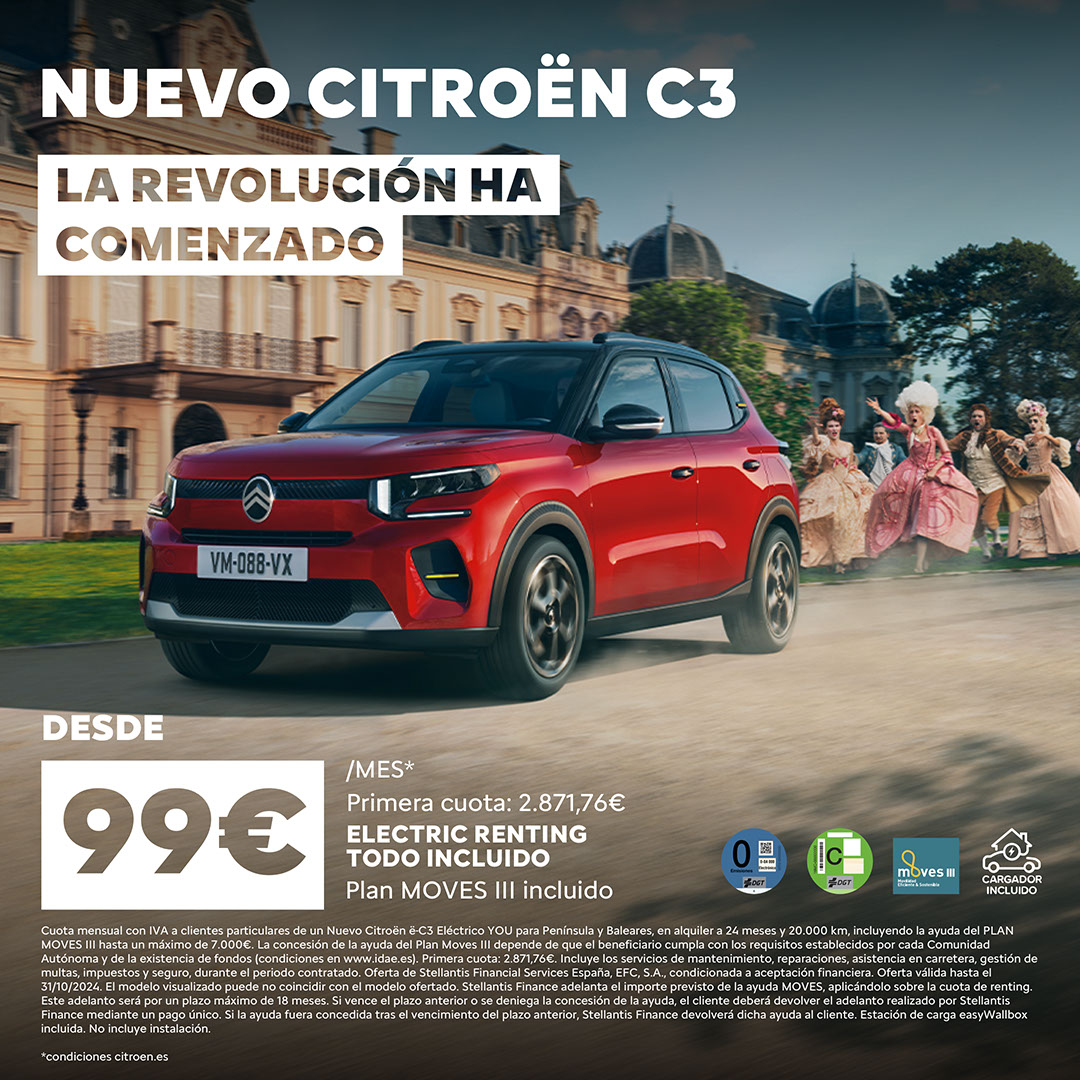 AutoYabisa's tweet photo. Este mes en Citroën Auto Yabisa aprovecha y estrena nuevo Citroën C3 desde 99 € al mes.

Te esperamos en Ctra. Sant Antoni, km. 1,7 IBIZA

Ver condiciones en https://t.co/Mc7SEoaKpE (validez hasta el 22/22/2024) https://t.co/3uKV1btbKG