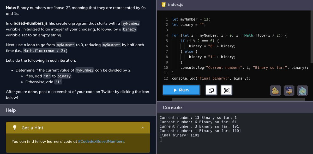 iamvikshan's tweet image. Based Numbers 🔢 #CodedexBasedNumbers @codedex_io