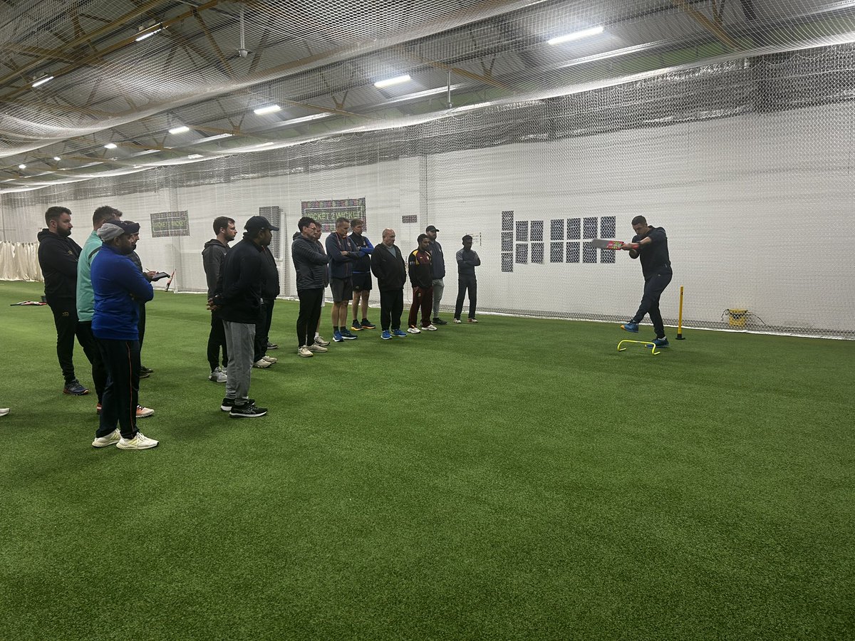 wicket2wicket's tweet photo. Great to host the ECB Development Batting Day and have Ali Maiden at the centre! Lots of valuable information shared and fantastic engagement from all the coaches. A brilliant day of learning and development! #Cricket #Coaching #DevelopmentDay
@WalesCoach https://t.co/AqlYpXmvZV