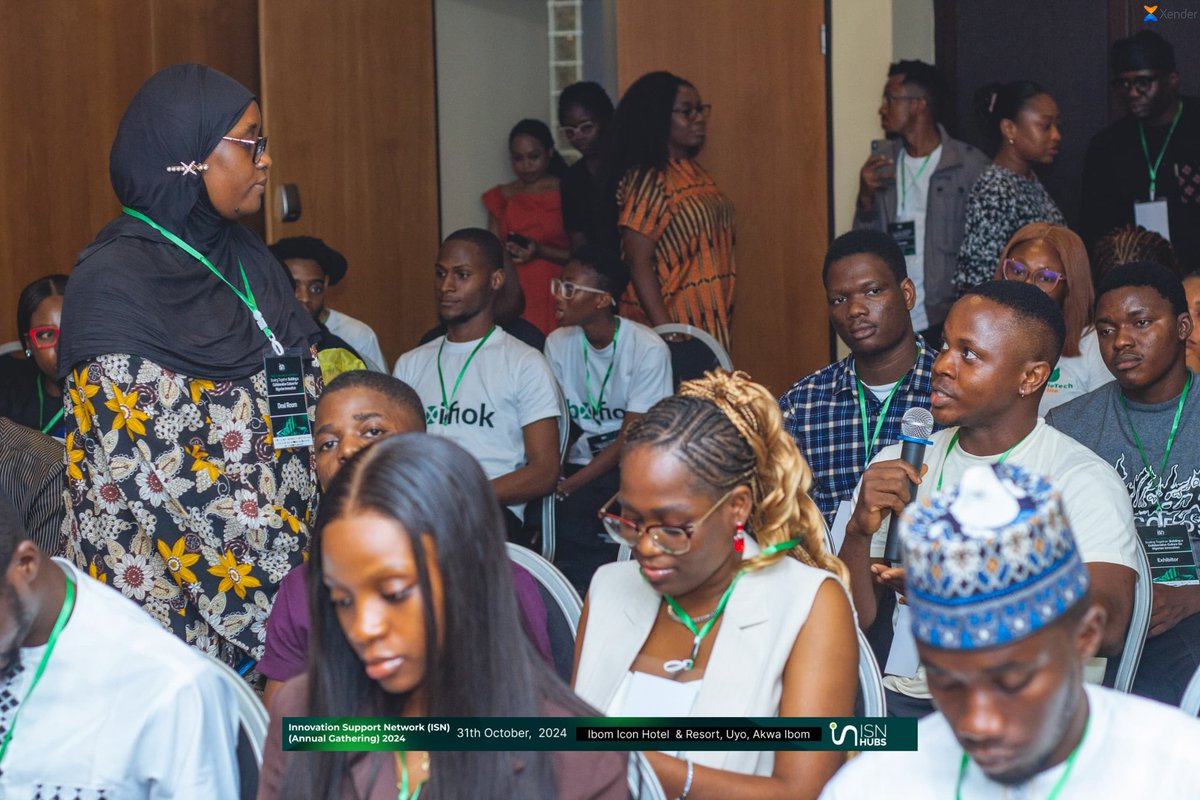 Throw🔙 to the Deal Room session of the ISN 2024 Annual Gathering in Uyo on 31st October 2024! 🌍 From the impactful pitch-watching session to moderating the deal room, relive the milestones with us. 🚀

<a href="/JoinLabspace/">Labspace Innovation Hub</a> <a href="/ridshad21/">Nafisat Abubakar Aguye</a> <a href="/astoundihub/">Astound Innovation Hub</a>