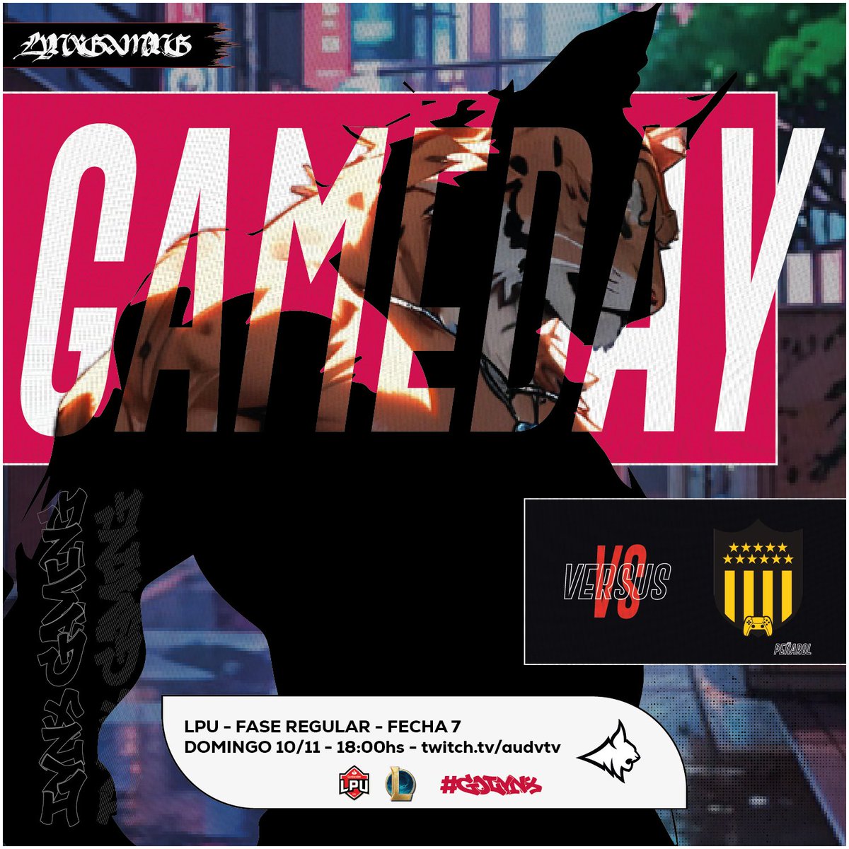 LynxGamingUY's tweet image. #LPU | FECHA7⃣

¡Hoy se viene un gran duelo en la grieta, los Lynxes se enfrentan a uno de los líderes! 😼

🆚 @esportcap 
⏰ 18:00hs 🇺🇾
🏆 @AUDVesports @Santander_Uy 
📺 twitch.tv/audvtv

#GoLYNX #GoLXG
Liga Profesional Uruguaya - Temporada 6