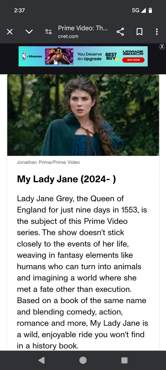 Thanks for putting My Lady Jane on your November watch list <a href="/CNET/">CNET</a>! #myladyjane #SaveMyLadyJane  

cnet.com/tech/services-…