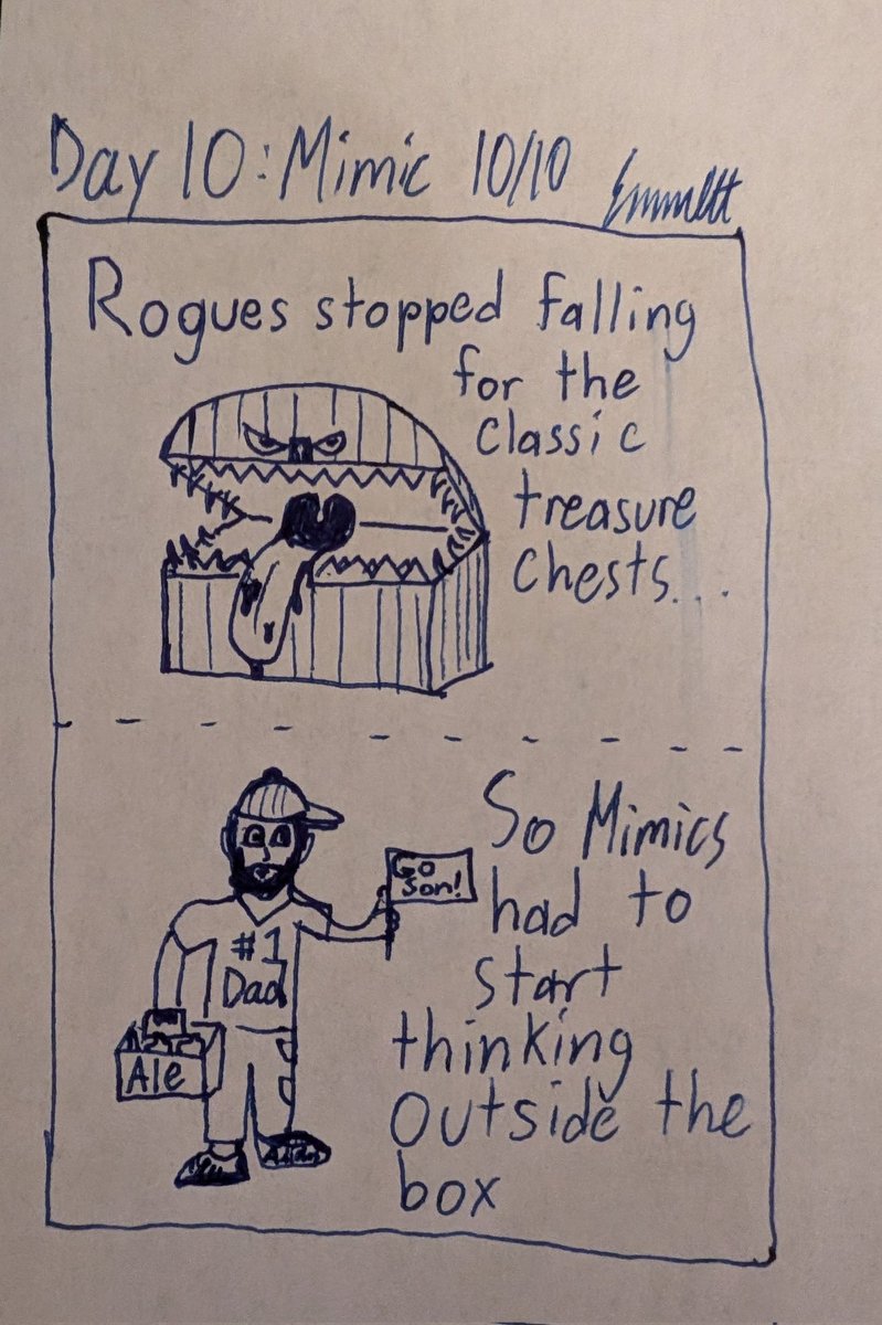 Em7Ber's tweet photo. Day 10: Mimic
*Thinking Outside the Box* https://t.co/NhoYXWirrm