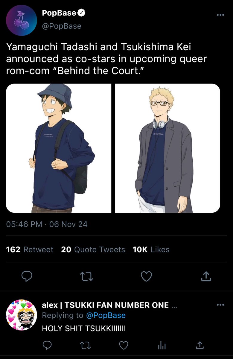 oikageism's tweet image. #tskym socmed ✩˚.⋆☾

- in which up-and-coming actor yamaguchi tadashi gets casted in a movie with tsukishima kei and remains… completely professional… the entire time.

[ft. art by the amazing @tskymjumpscare !]