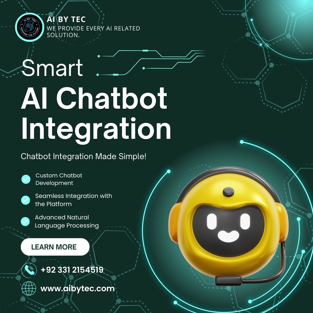 AI_BY_TEC's tweet image. Contact Now: aibytec.com
Elevate user experience with Smart AI Chatbot Integration, fostering seamless communication and enhancing engagement. 

#AIChatbot #SmartIntegration #UserEngagement #TechInnovation #SeamlessCommunication
