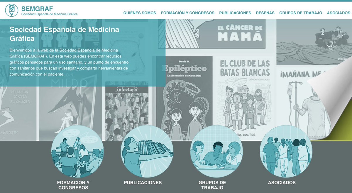 navarrotradmed's tweet photo. 📣 Nace la Sociedad Española de Medicina Gráfica (Semgraf) 🩺✏️🎨, evolución de @GraficaMedicina. ¡¡¡Bienvenida!!! 😃
➡️ https://t.co/YSE6HBr4no https://t.co/ZY5PY40knc