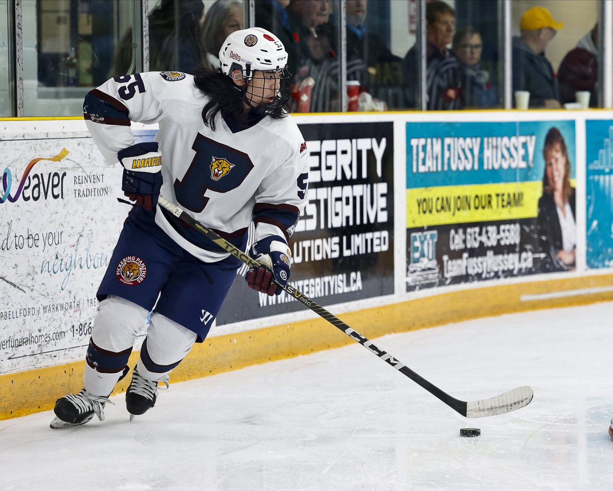 PanthersOJHL's tweet photo. How about some more game action images from our game against Trenton on Friday November 8th. Pictured in order are Irwin Lang, Joe Cadorin (twice) and Owen Dunning. #ojhimages @ojhlimages #ojhl #pickeringpanthers #boyerautogroup #deltabingo https://t.co/MbwKQRg8bS
