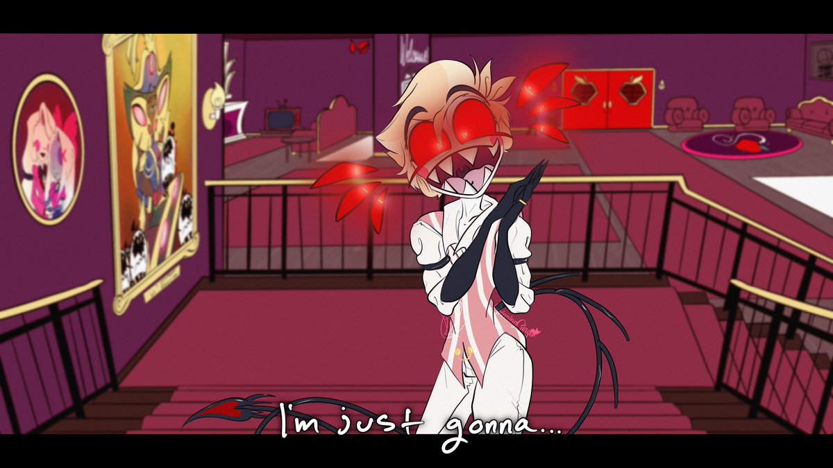 GingerGrinning's tweet photo. (2/2) #HazbinHotel #radioapple #Alastor #LuciferMorningstar https://t.co/VraaP8Pdn8