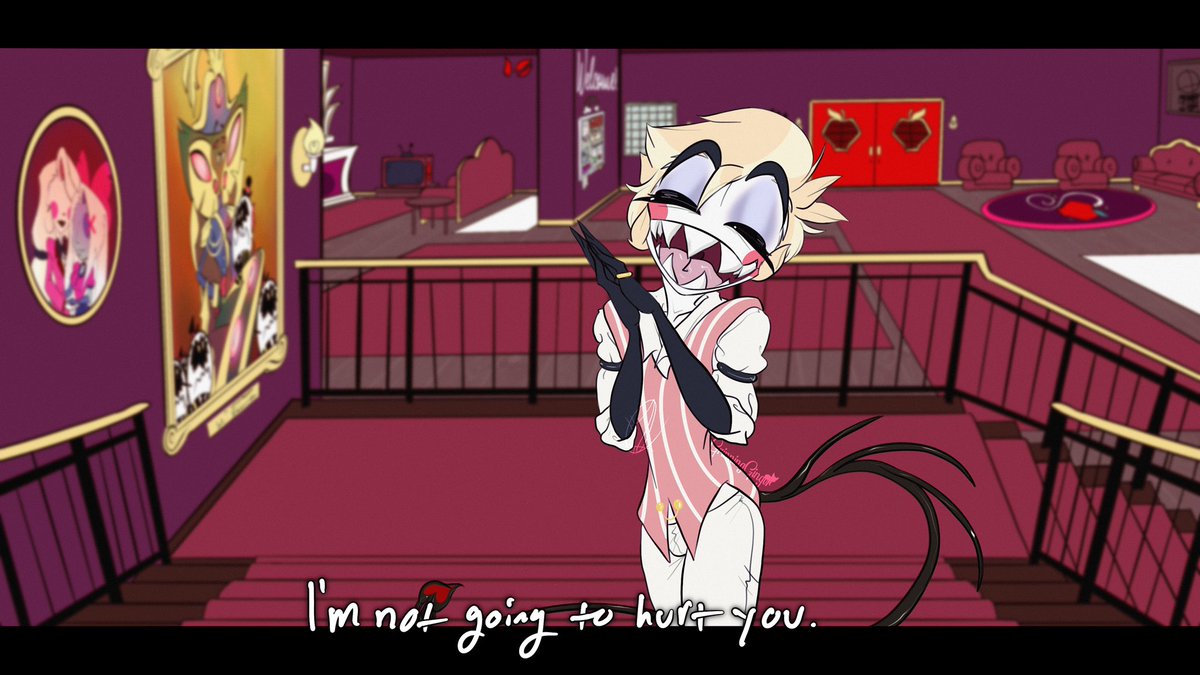 GingerGrinning's tweet photo. (2/2) #HazbinHotel #radioapple #Alastor #LuciferMorningstar https://t.co/VraaP8Pdn8