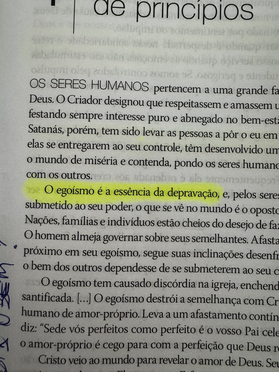 “O egoísmo é a essência da depravação.” 

By <a href="/ellenwhite/">Ellen White</a> - CSM, 18