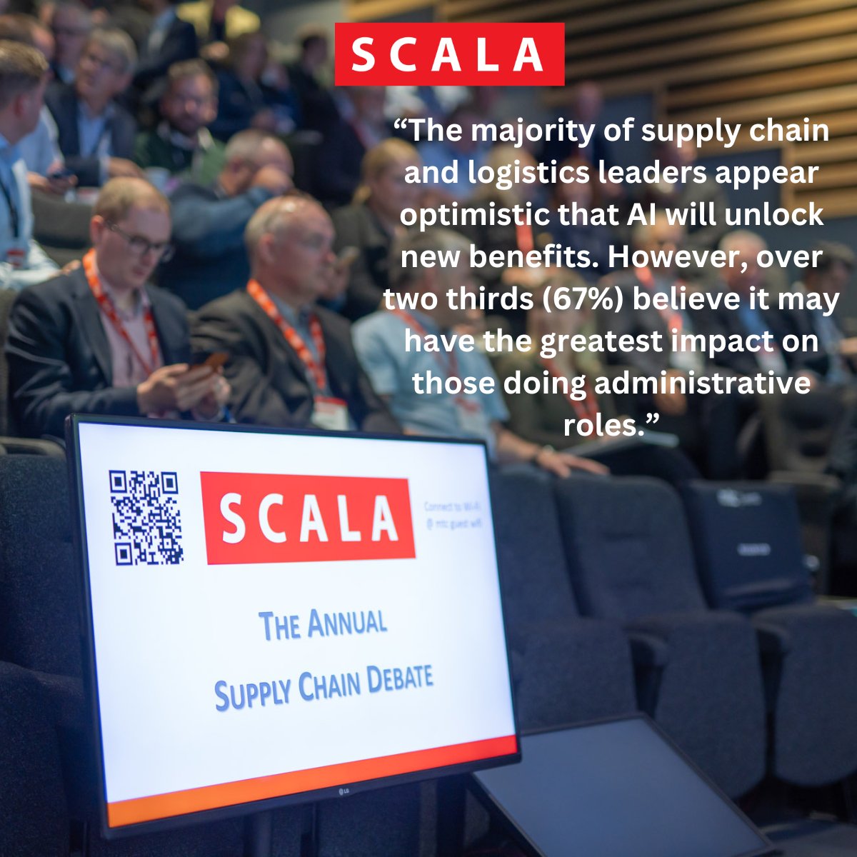 This Summer, 150 supply chain professionals came together for the SCALA 21st Annual Supply Chain Debate to discuss the impact that AI could have on the supply chain.
Take a look at the full summary of the Debate, in our new report:
bit.ly/3ZX7MR2